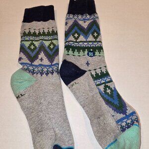 Stance Men's Socks Grey Argyle - XL
